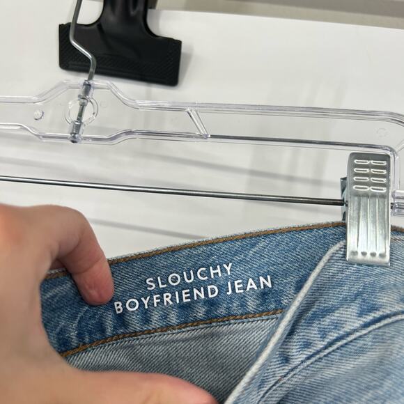 J. Crew Slouchy Boyfriend Jeans in Clear Indigo Wash High Rise - Picture 4 of 9